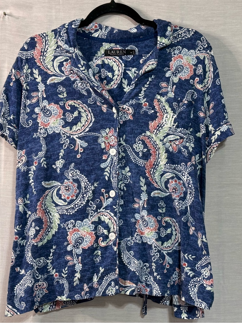 NWOT Lauren Ralph Lauren Paisley Pajama Set XL